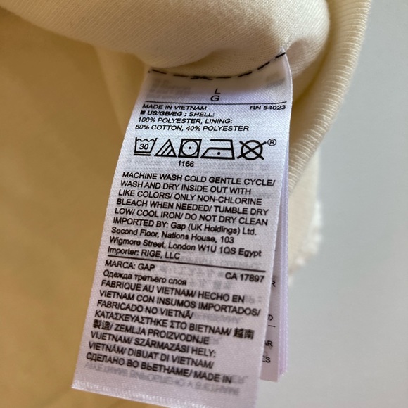 NWT! GAP Sherpa Teddy Full Zip Hoodie Fleece - Picture 9 of 12